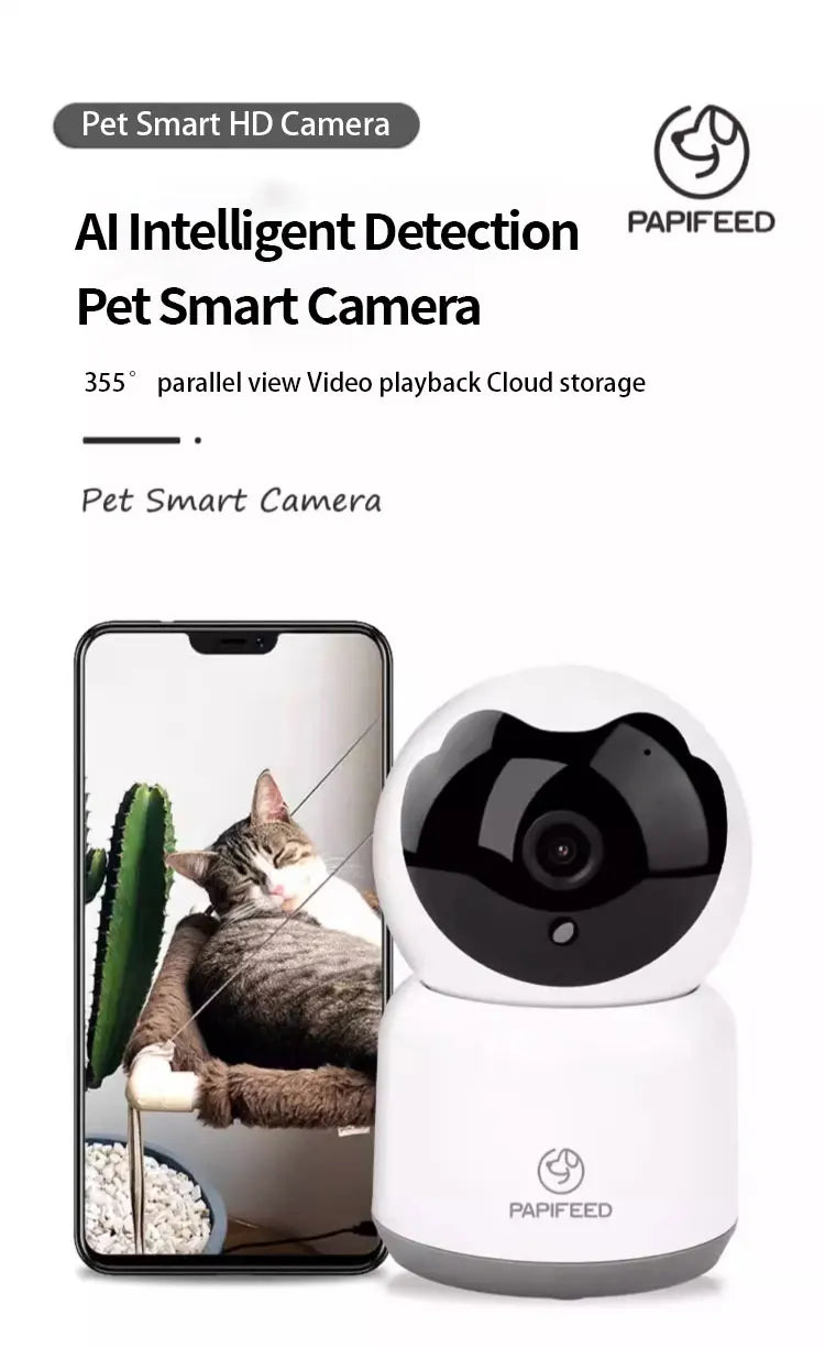 AI Intelligent Detection Pet Smart Camera - 1080P Voice Control