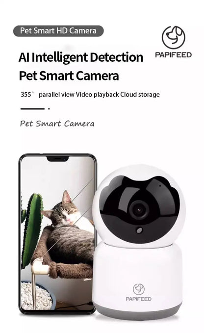 AI Intelligent Detection Pet Smart Camera - 1080P Voice Control