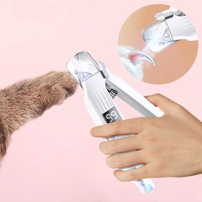 2-in-1 Dog Nail Clipper & Grinder with LED Lights