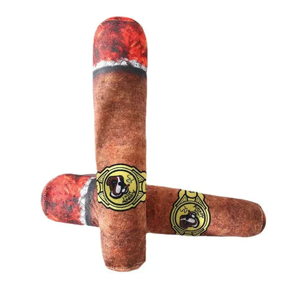 Fake Cigar Squeaky Plush Toy for Dog