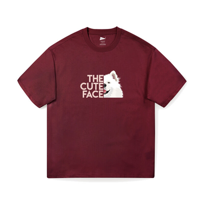 LeColla™ Samoyed Parody Design T-Shirt - Dog Meme T-Shirt/Hoodie Inspired by The North Face