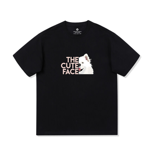 LeColla™ Samoyed Parody Design T-Shirt - Dog Meme T-Shirt/Hoodie Inspired by The North Face