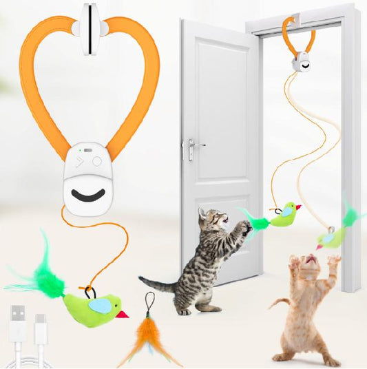 Pet Stress Relief Toys for Cats - Rechargeable interactive plush toy
